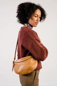 Able Berkeley Belt Bag - Perforated Cognac