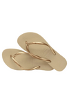 Havaianas Slim Sandal - Sand Grey/Light Gold