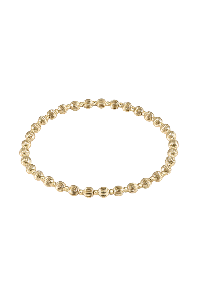 Dignity Grateful 5mm Beaded Bracelet - Gold