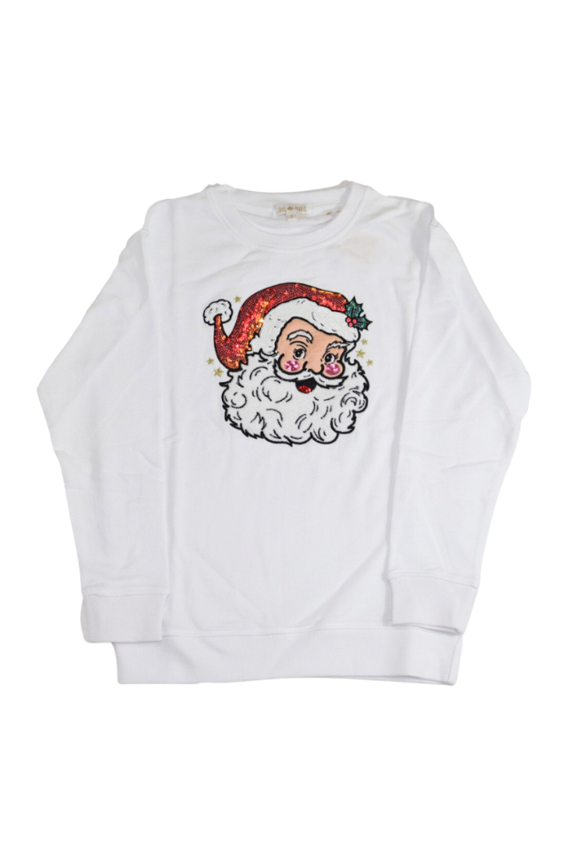 Jane Marie Sweatshirt - Jolly Red Santa