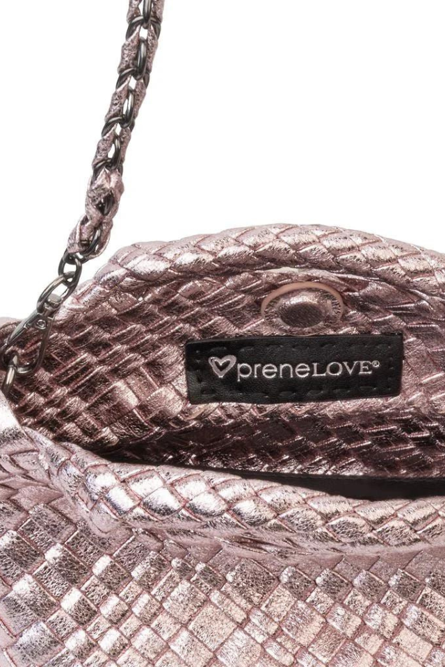 PreneLOVE Tiny Woven Tote - Metallic Pink