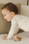 Quincy Mae Bamboo Zip Footie - Trees