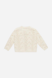 Quincy Mae Knit Cardigan - Natural