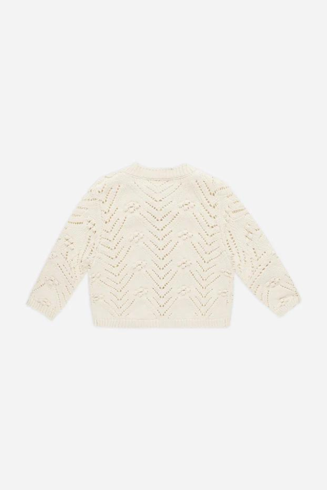 Quincy Mae Knit Cardigan - Natural