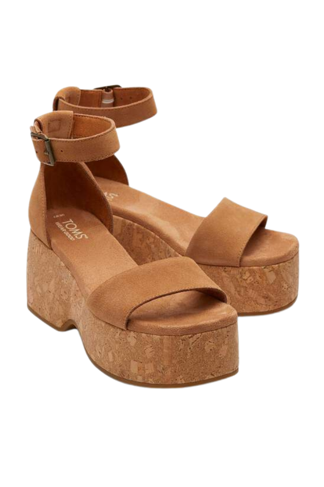 TOMS Laila Sandal - Tan Suede