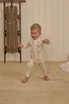 Rylee + Cru Organic Long John Pajamas - Winter Town