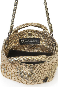 PreneLOVE Tiny Woven Tote - Gold