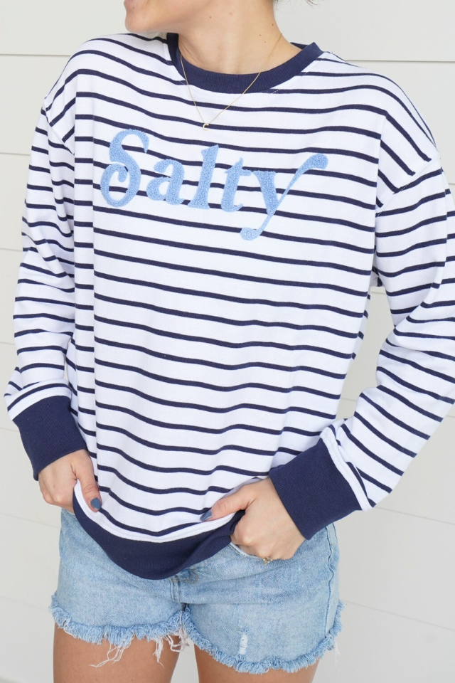 Salty Sweatshirt - Navy