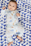 Magnetic Me Cotton Sleeveless Coverall - Deep Sea Jubilee