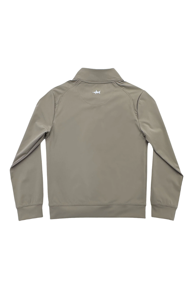 Saltwater Boys Collins Performance Quarter Zip - Taupe