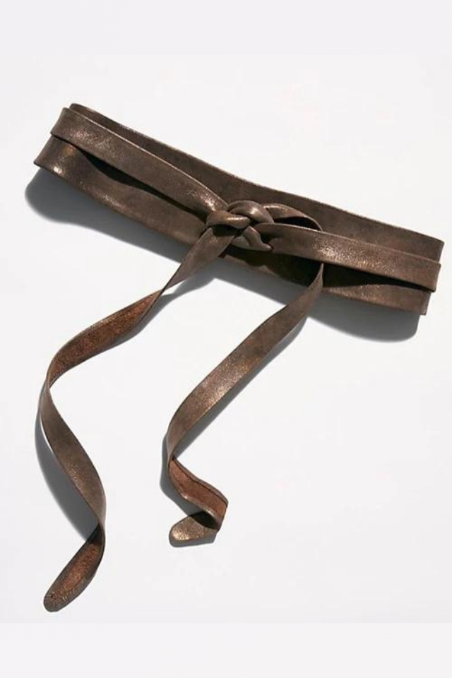 Ada Collection Wrap Belt - Truffle