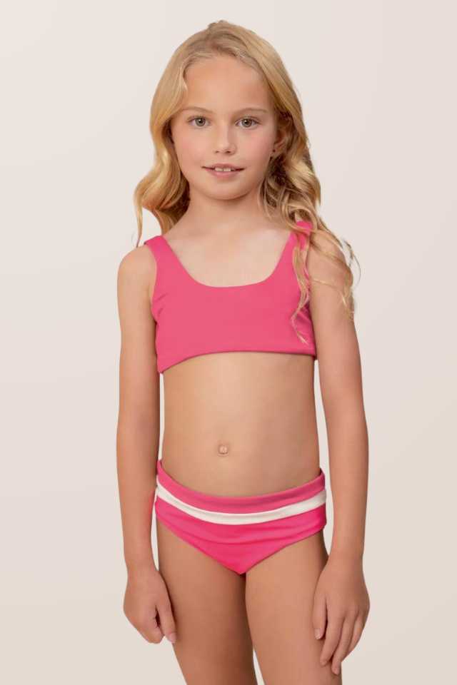 Maaji Girls Bikini Set - Radiant Pink Iceland