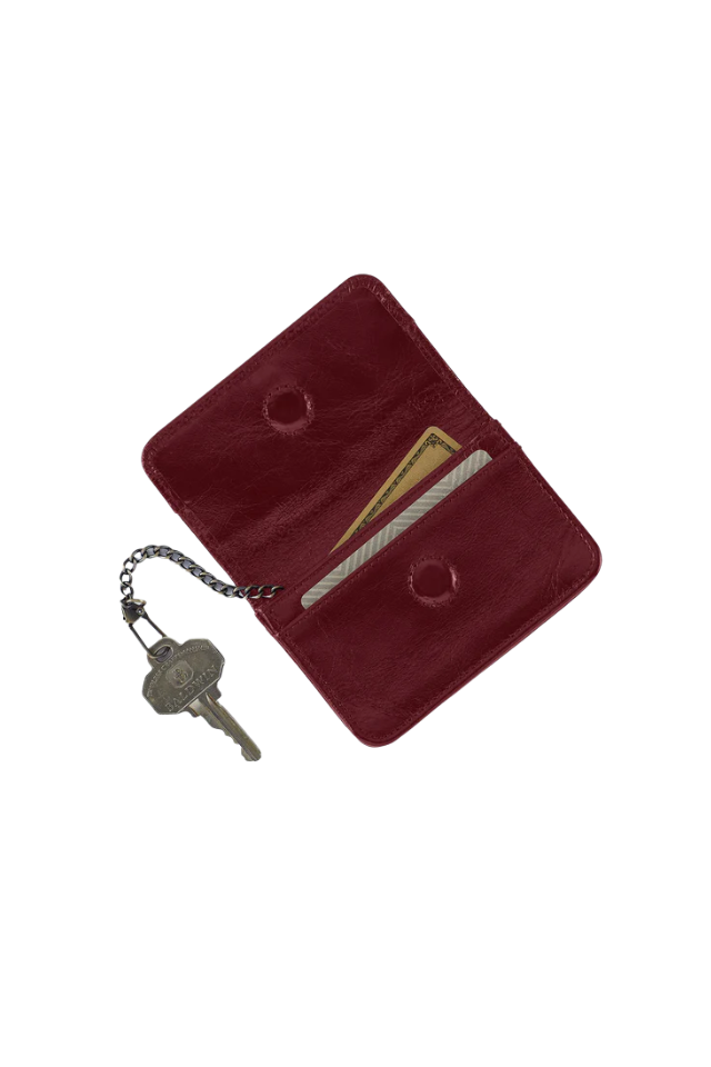 Hobo Jill Flap Card Case - Saddleberry