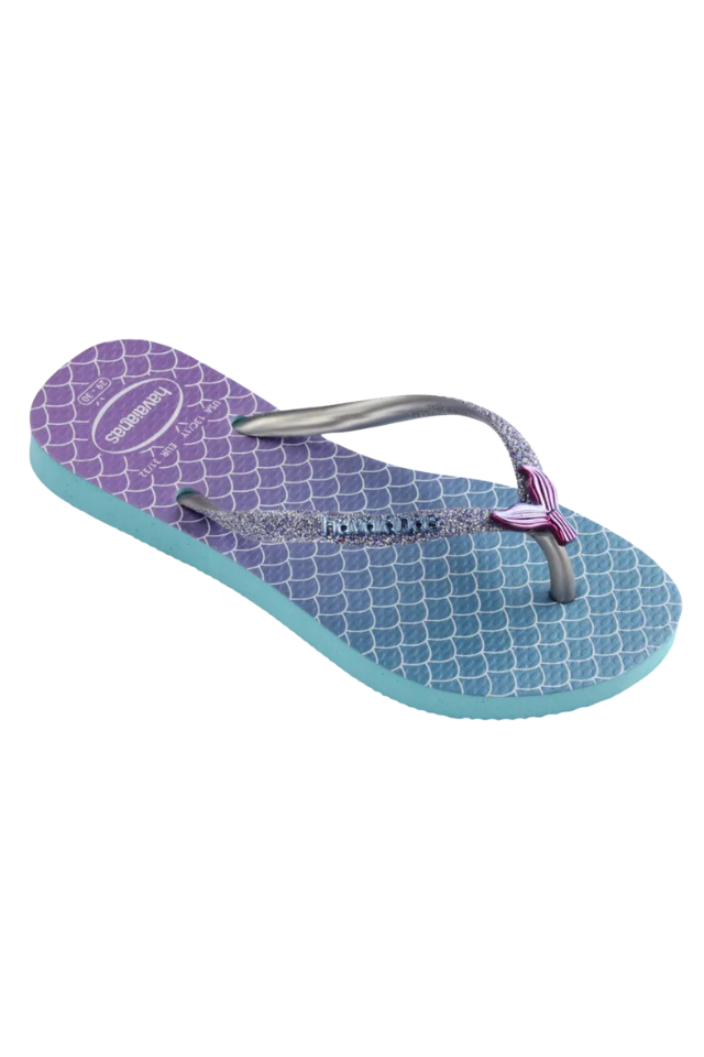 Havaianas Kids Slim Glitter Sandal - Blue