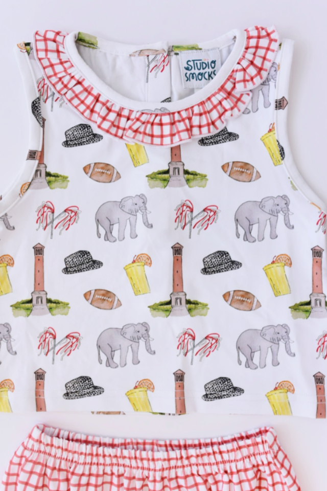 Studio Smocks Elephant Bloomer Set