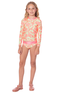 Maaji Odyssey Girls Rashguard Set  - Blooming Glow