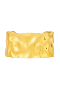 Ellie Vail Roxi Hammered Cuff Bracelet - Gold