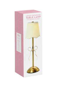 Two's LED Table Lamp w/ Gold Bow
