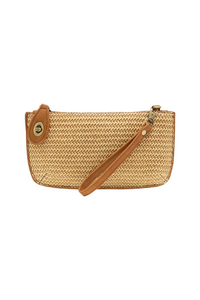 Joy Susan Straw Mini Wristlet Crossbody Clutch