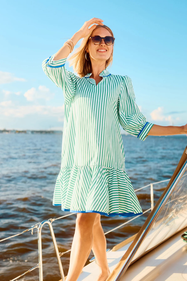 Mary Square Naomi Lined Up Dress - Green