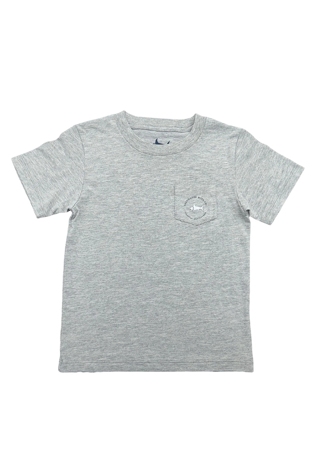 Saltwater Boys SS Red Helmet Graphic Tee - Grey