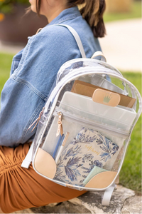 Jon Hart Personalize Clear Backpack - White