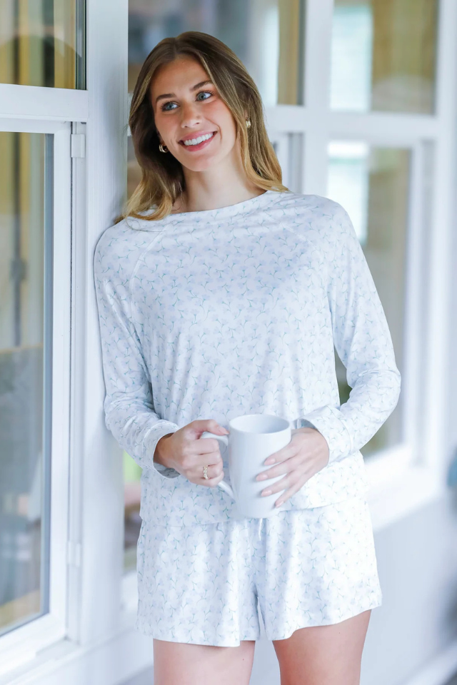 MS Annie Short Set - Petal Dance Blue