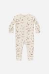 Rylee + Cru Organic Long John Pajamas - Winter Town