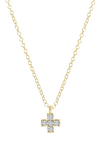 enewton 14kt Gold and Diamond Signature Cross Necklace