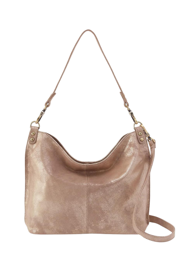 HOBO Pier Shoulder Bag Crossbody - Gilded Beige