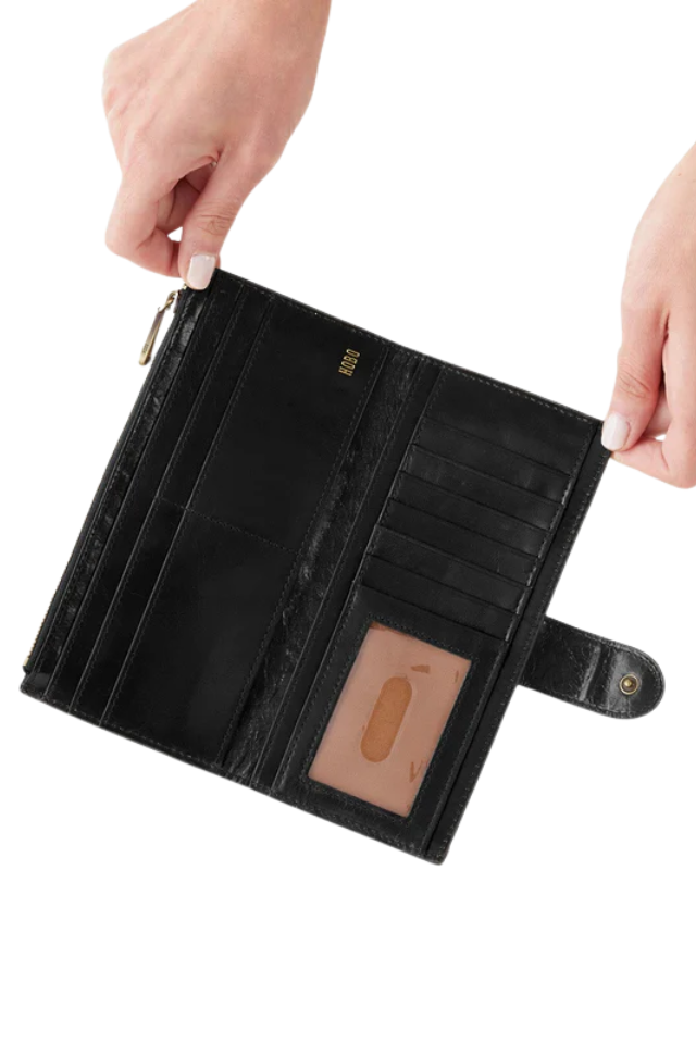 Hobo Dunn Continental Wallet -  Black