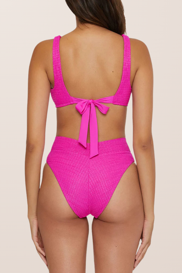 Becca Luminous Scoop Neck Top Vivid Pink Seaside Shoes Swim