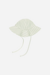 Quincy Mae Sun Hat - Mint Stripe