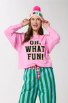 Shiraleah Lounge Sweatshirt Oh What Fun