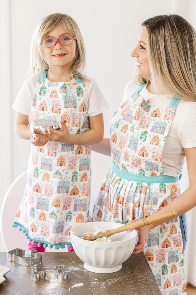 Mary Square Kids Apron - Gingerbread