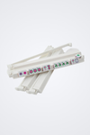 Oh My Mahjong Acrylic Rack & Pusher Set - White