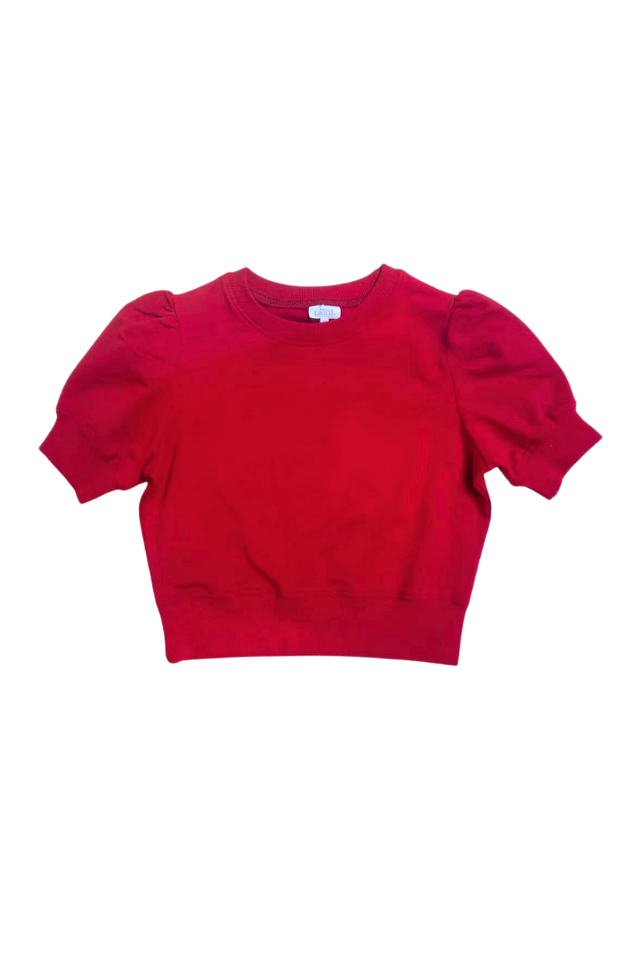 Pleat Riley Sweatshirt - Red