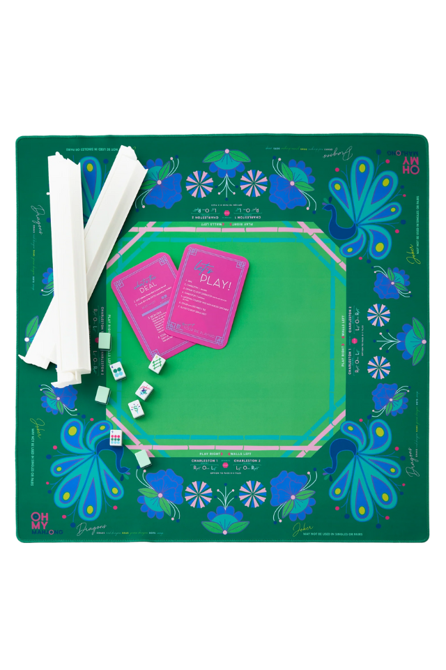 Oh My Mahjong Mat - Birdie Green