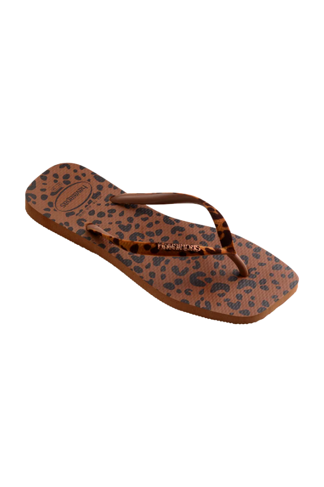 Havaianas Slim Square Velvet Sandal -  Rust