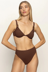 Sanctuary Swim High Leg High Rise - Espresso