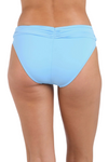 La Blanca Island Goddess Shirred Band Hipster - Crystal Blue