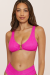 Becca Luminous Scoop Neck Top - Vivid Pink