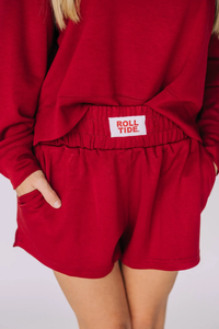 Scarlet & Gold Ava Airy Shorts - Alabama