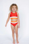 Nani Girls Mini Cut Back Crop Set - Poppy