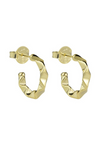 Sheila Fajl Wrinkled Hoops Medium - Shiny Gold