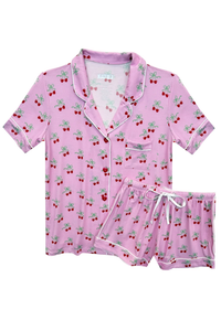 KatieJ Junior Lynn PJ - Cherry Bow Print