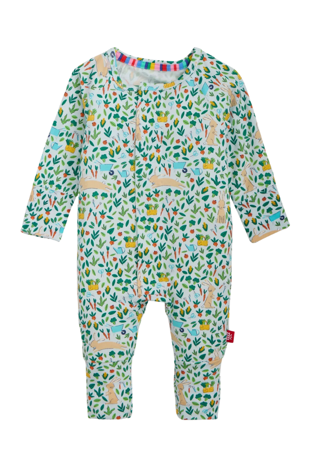 Magnetic Me Modal Convertible Coverall - Bunny Garden