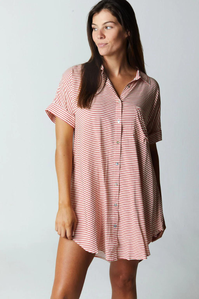 Citrine Breaker Dress - Americana Stripe