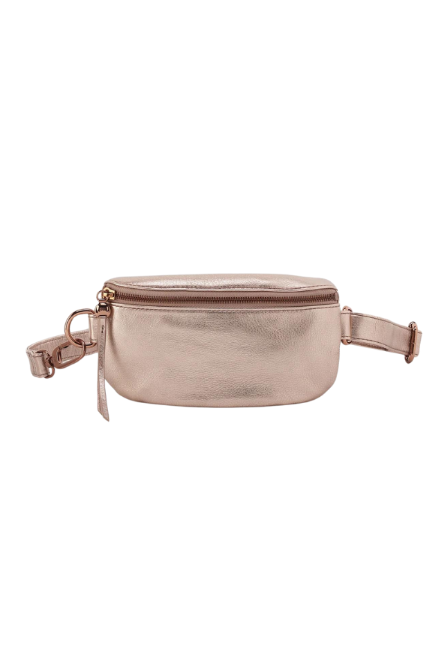 HOBO Fern Belt Bag - Pink Gold Metallic