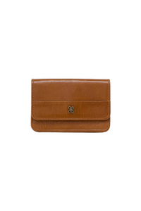 Hobo Jill Flap Card Case - Truffle